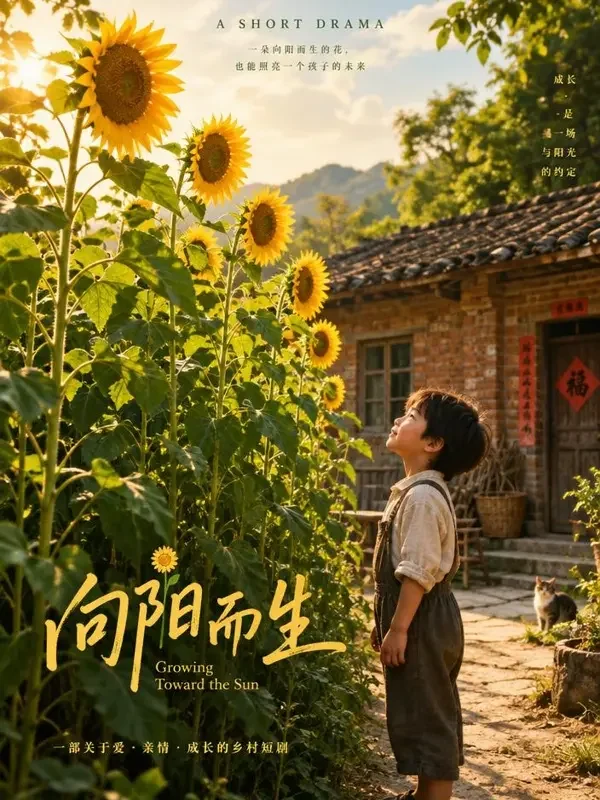 《老屋门前的向日葵》- 红果短剧亲情治愈短剧封面 《老屋门前的向日葵》- 红果短剧亲情治愈短剧封面